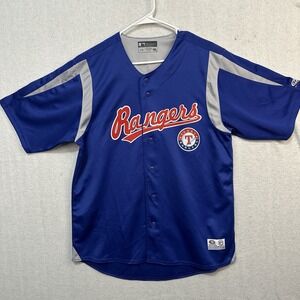 MLB True Fan Texas Rangers Baseball Jersey‎ Size Large